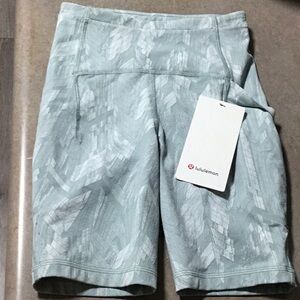 lululemon athletica Gray Athletic Shorts with Flat Waistband